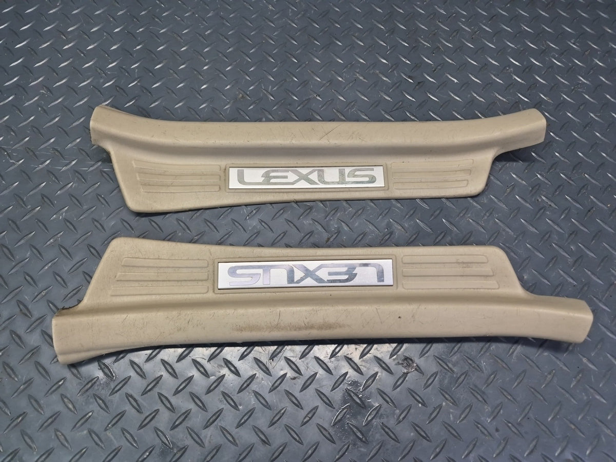 2003-2007 Lexus UZJ100L LX470 Front & Rear Door Scuff Sill Plate Trim Set of 4