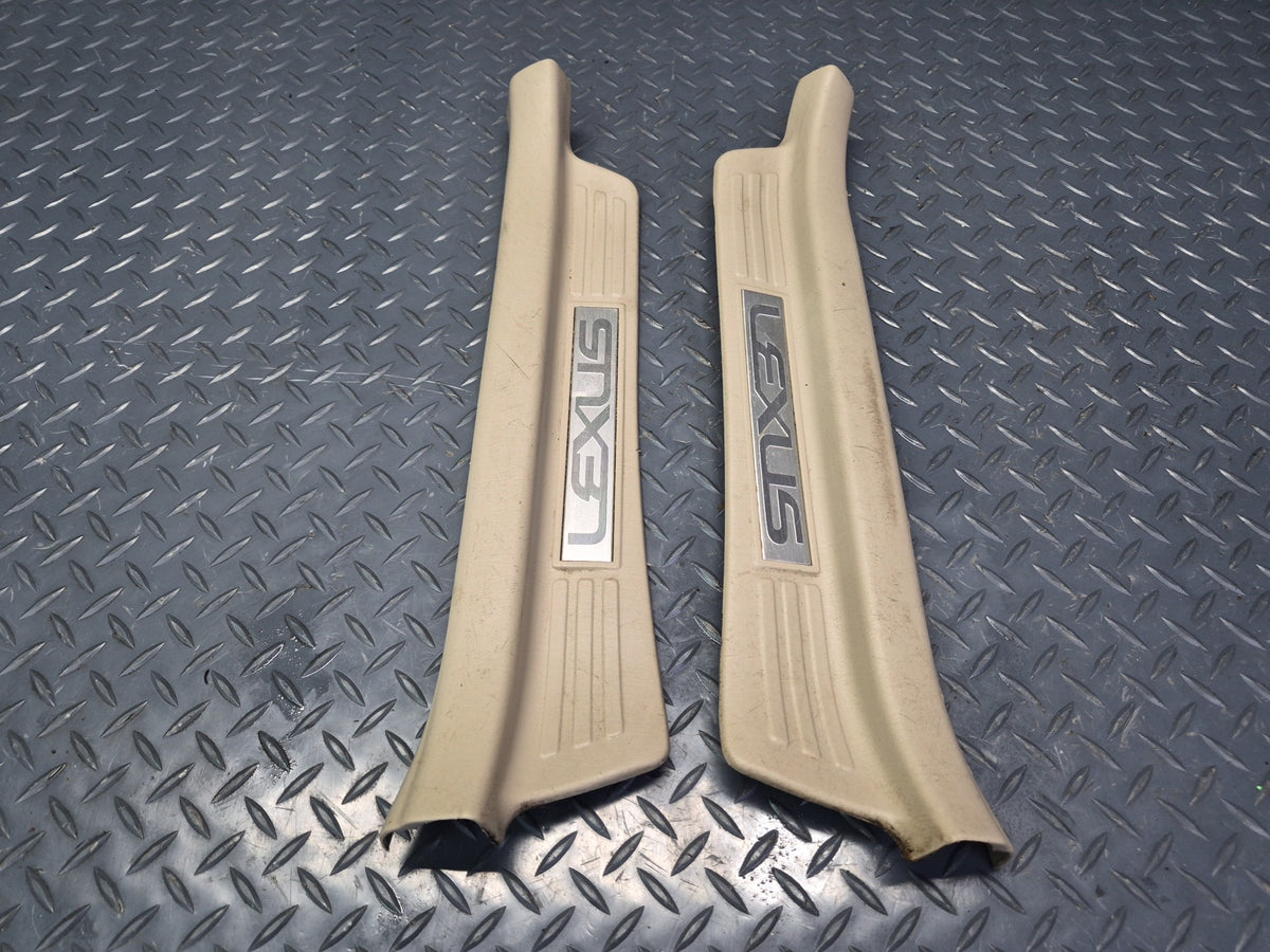 2003-2007 Lexus UZJ100L LX470 Front & Rear Door Scuff Sill Plate Trim Set of 4