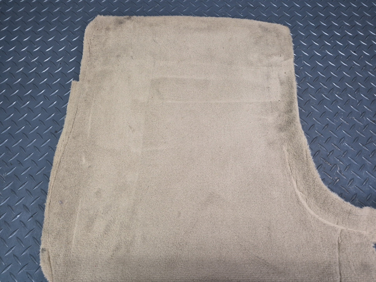 05-13 Chevrolet Corvette C6 Conv Front Seat Back Body Panel Carpet Cashmere OEM