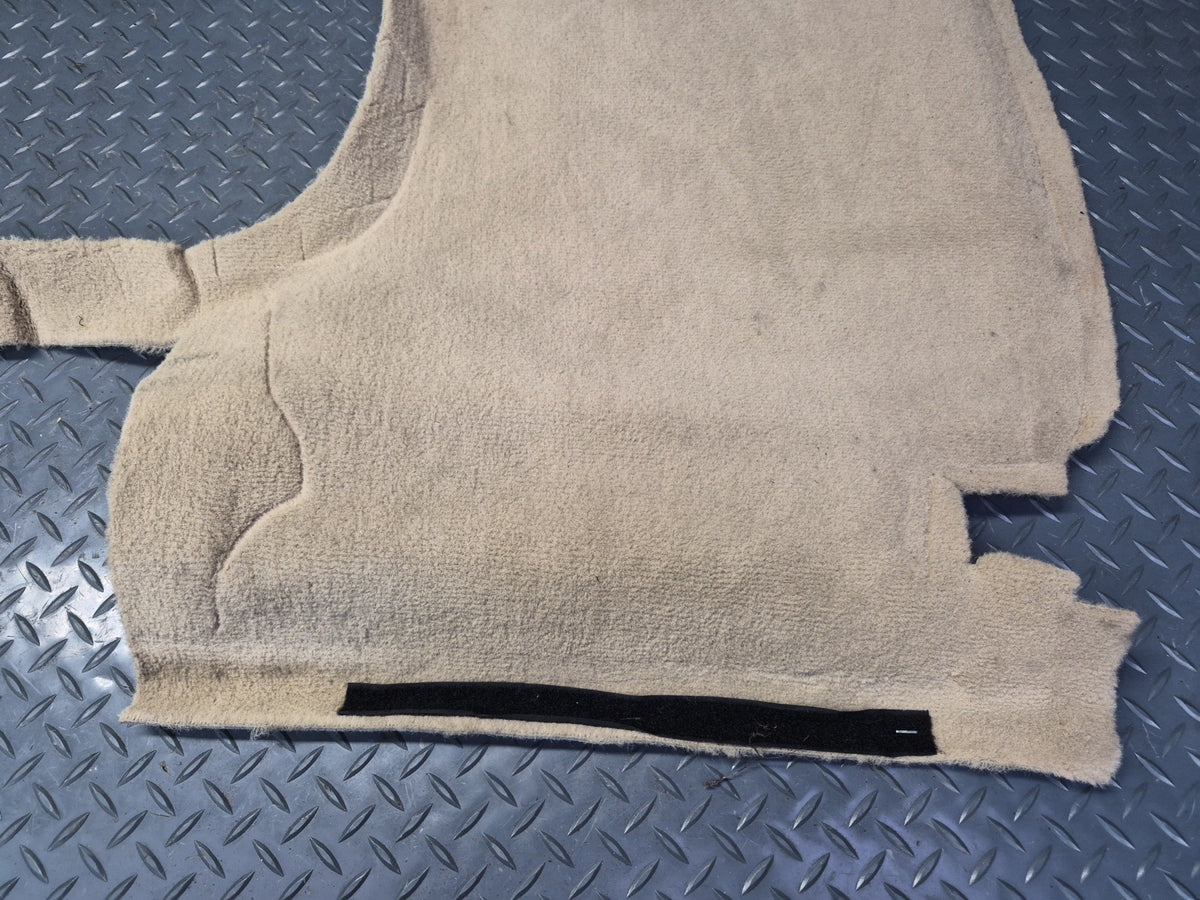 05-13 Chevrolet Corvette C6 Conv Front Seat Back Body Panel Carpet Cashmere OEM