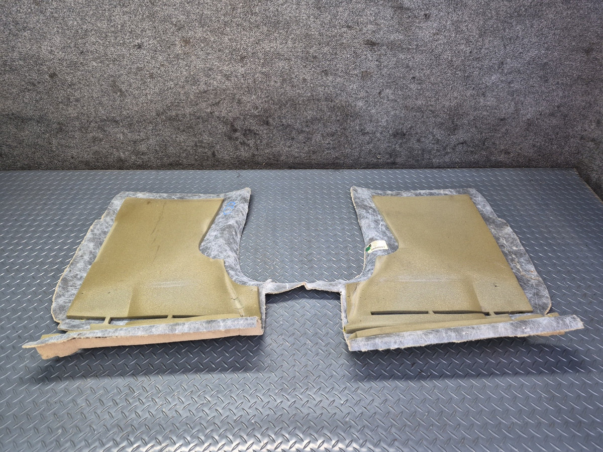 05-13 Chevrolet Corvette C6 Conv Front Seat Back Body Panel Carpet Cashmere OEM