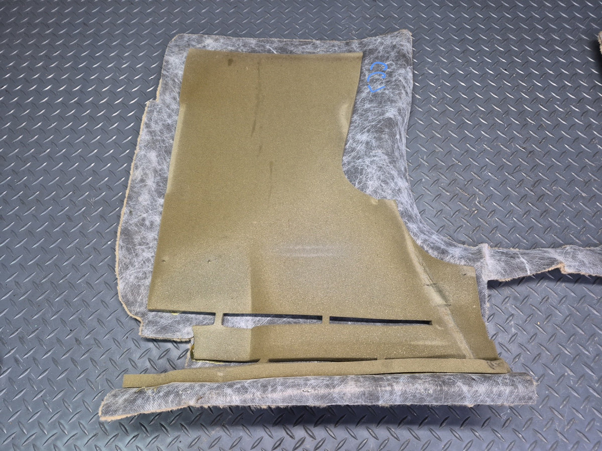 05-13 Chevrolet Corvette C6 Conv Front Seat Back Body Panel Carpet Cashmere OEM