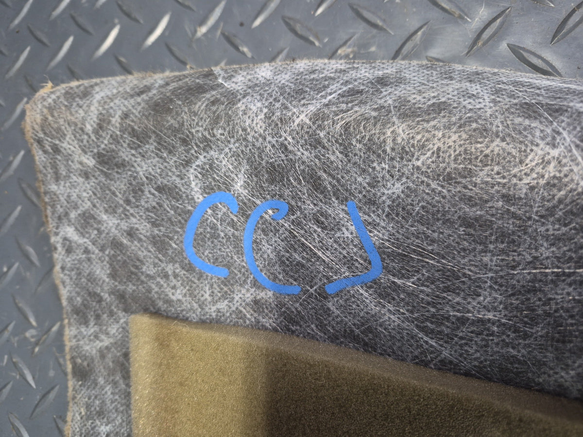 05-13 Chevrolet Corvette C6 Conv Front Seat Back Body Panel Carpet Cashmere OEM