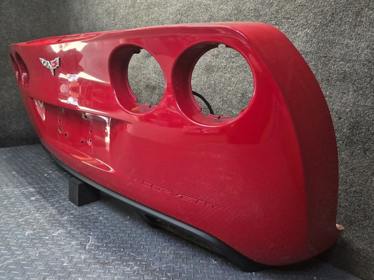05-13 Chevrolet Corvette C6 Rear Bumper Cover RED w Diffuser & Wire OEM
