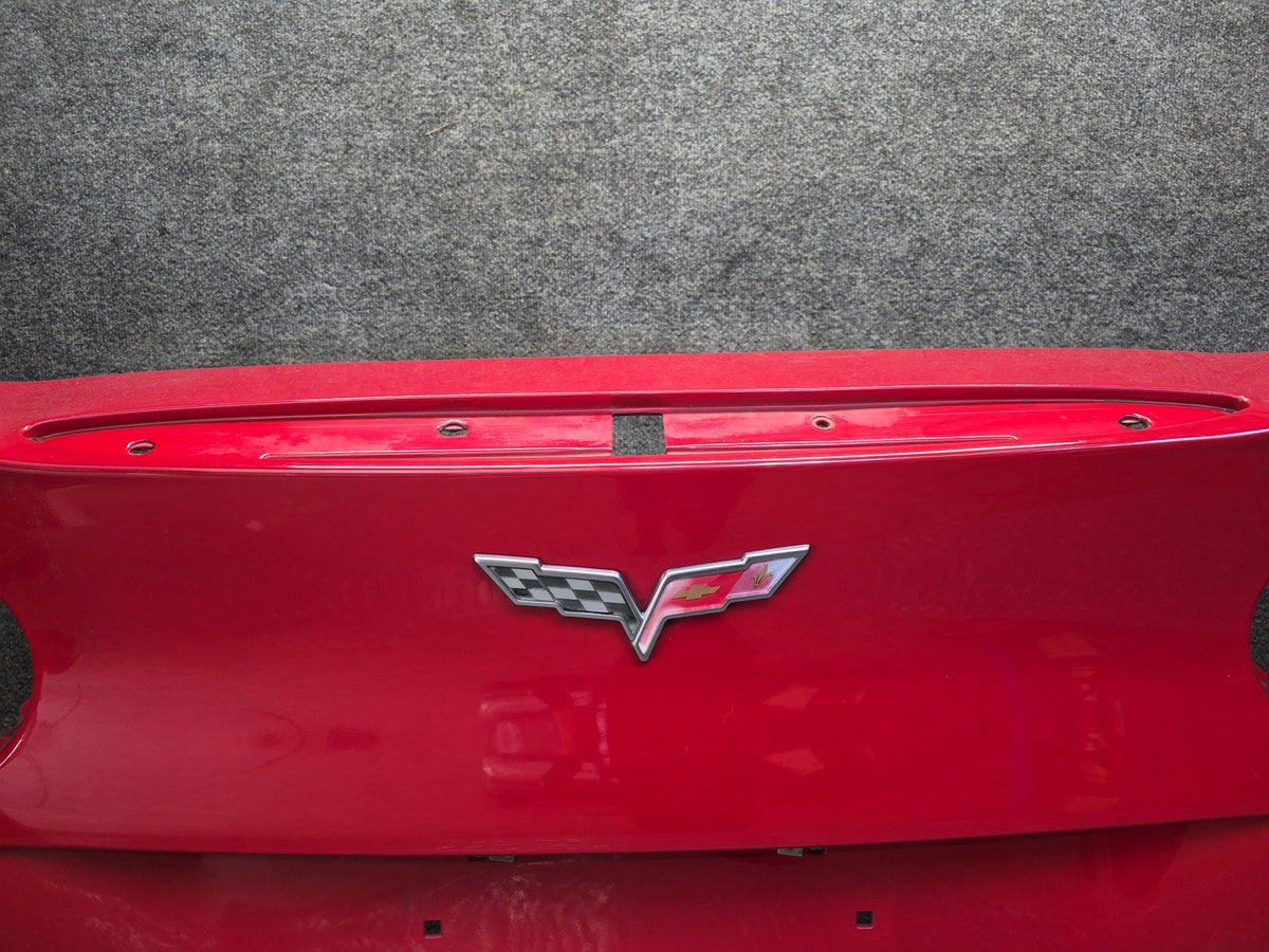 05-13 Chevrolet Corvette C6 Rear Bumper Cover RED w Diffuser & Wire OEM
