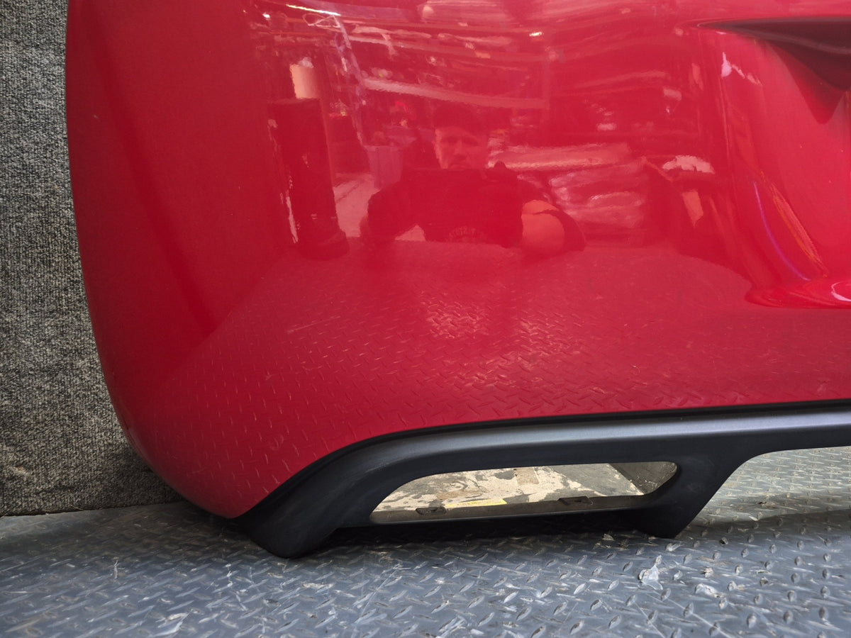 05-13 Chevrolet Corvette C6 Rear Bumper Cover RED w Diffuser & Wire OEM