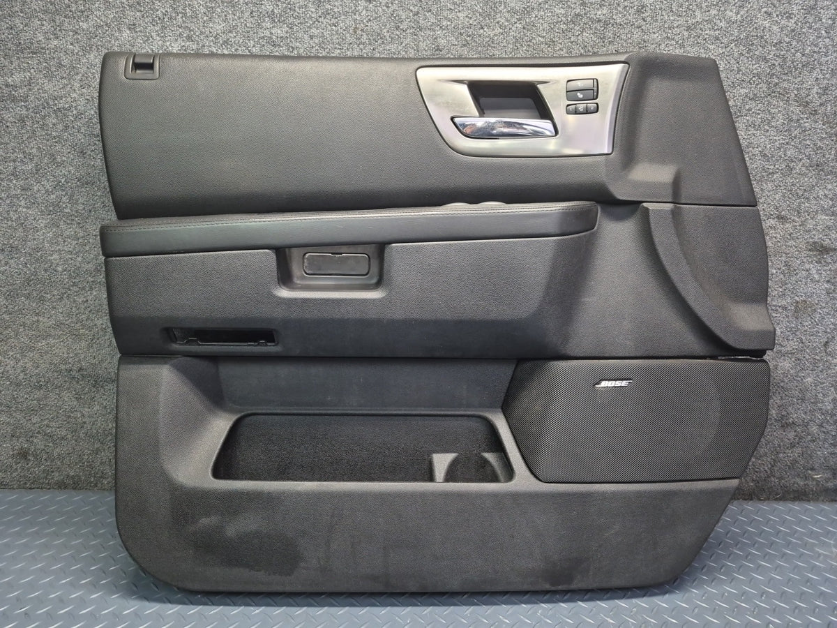 2008-2009 Hummer H2 Front Left Right Door Interior Trim Cover Panel Black Set