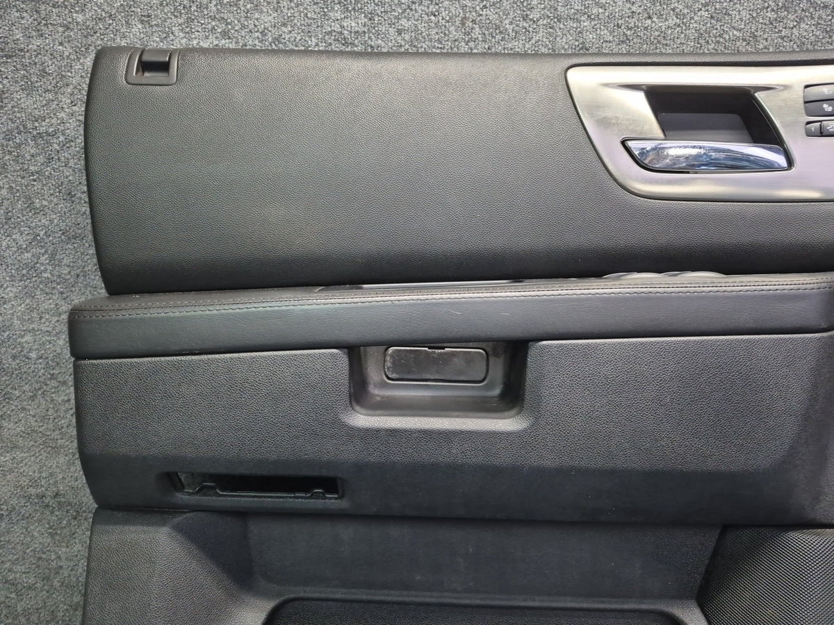 2008-2009 Hummer H2 Front Left Right Door Interior Trim Cover Panel Black Set