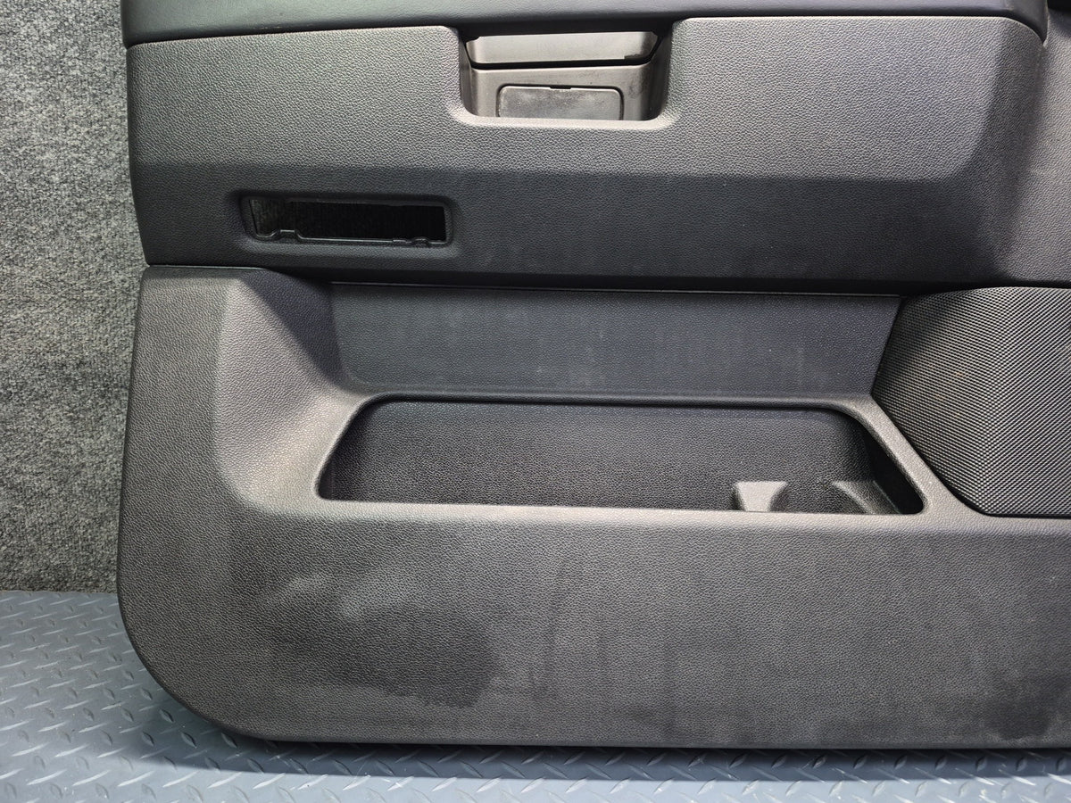 2008-2009 Hummer H2 Front Left Right Door Interior Trim Cover Panel Black Set