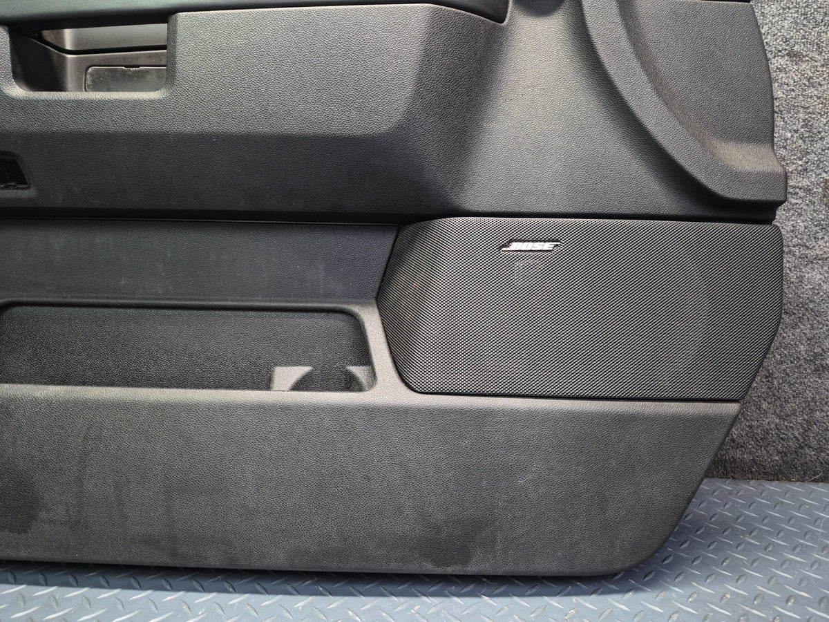 2008-2009 Hummer H2 Front Left Right Door Interior Trim Cover Panel Black Set