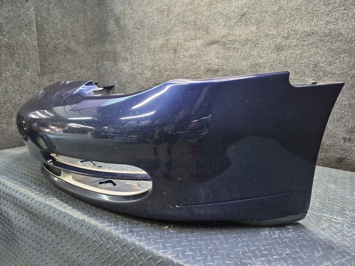 1999-2001 Porsche 911 Carrera 996 Front Bumper Cover Panel Blue Damaged