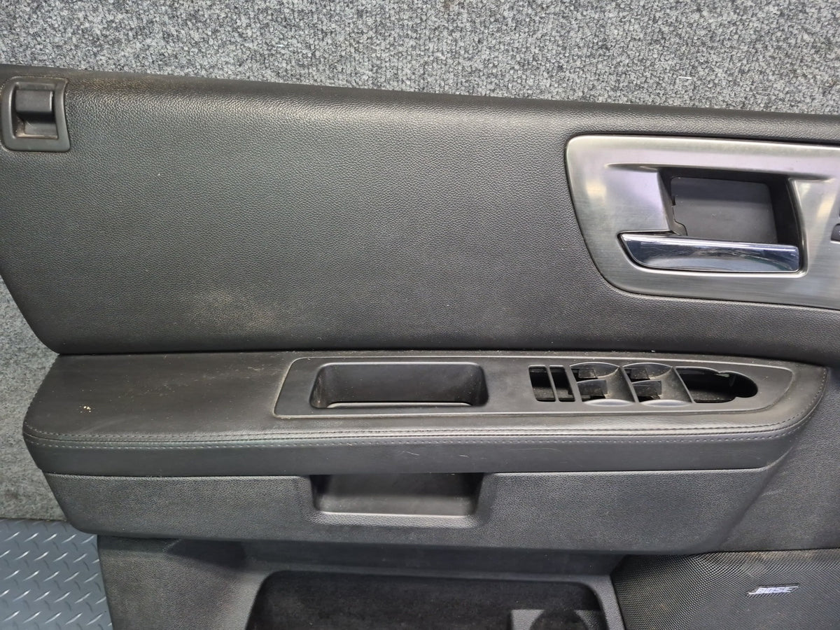 2008-2009 Hummer H2 Front Left Right Door Interior Trim Cover Panel Black Set