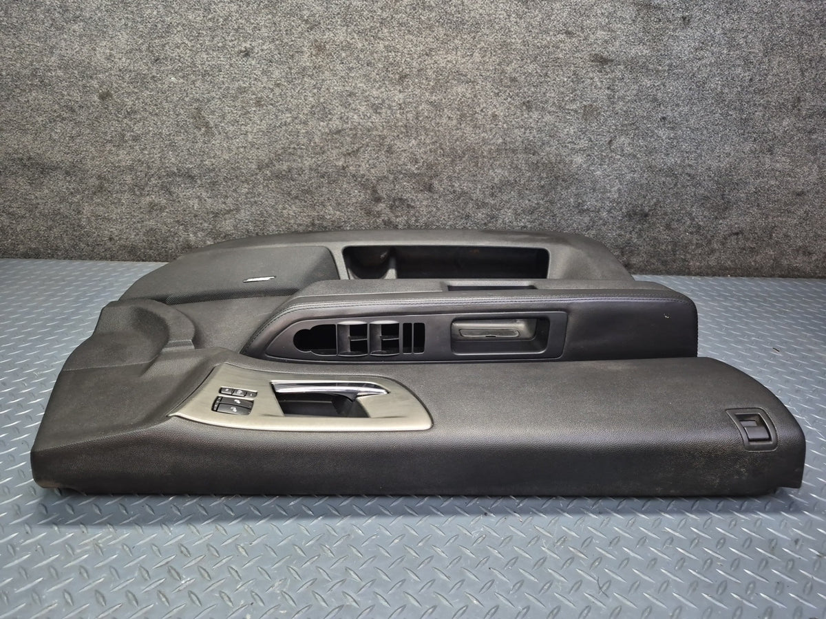 2008-2009 Hummer H2 Front Left Right Door Interior Trim Cover Panel Black Set
