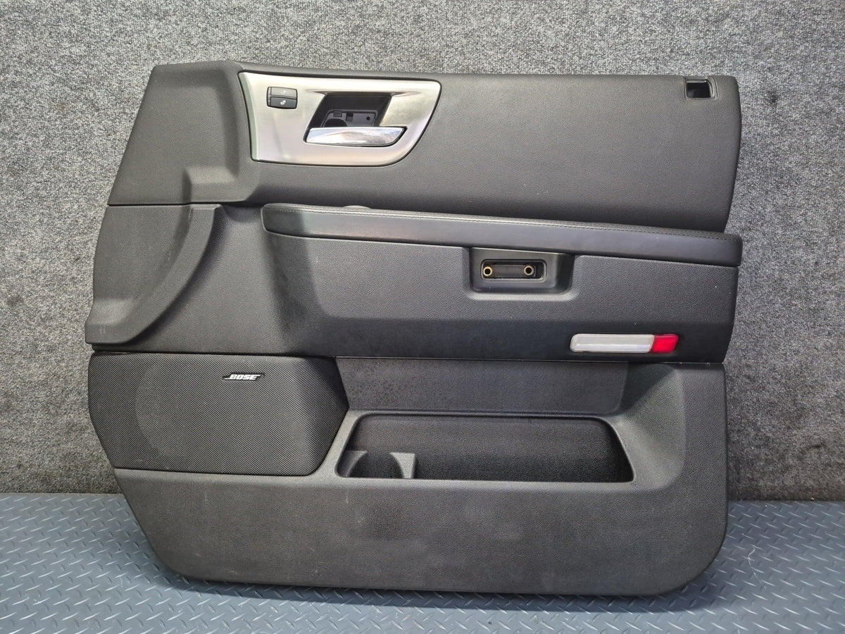 2008-2009 Hummer H2 Front Left Right Door Interior Trim Cover Panel Black Set