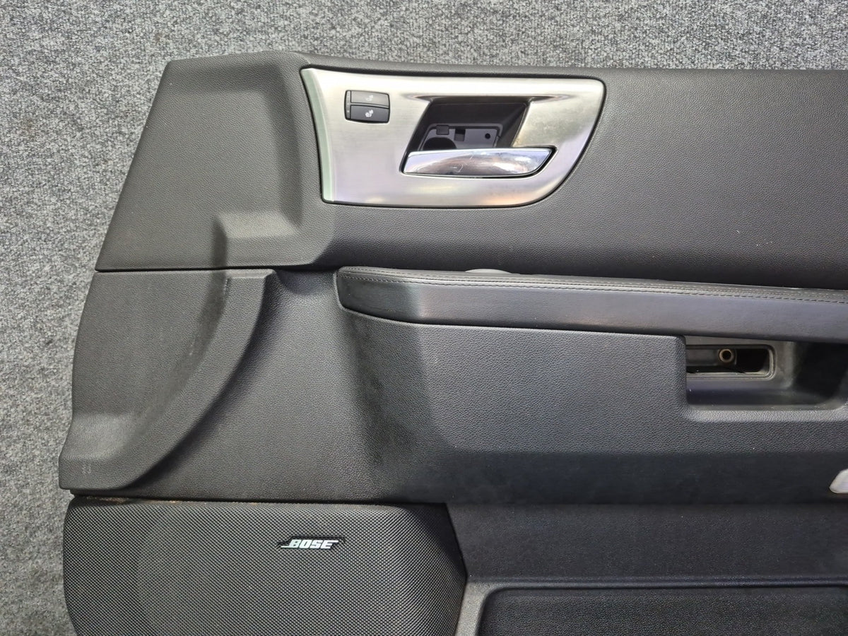 2008-2009 Hummer H2 Front Left Right Door Interior Trim Cover Panel Black Set