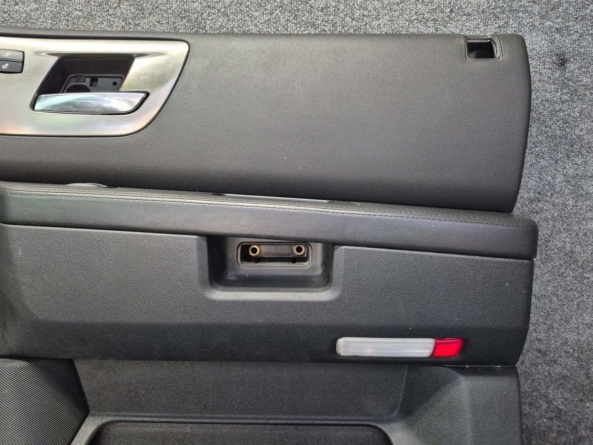 2008-2009 Hummer H2 Front Left Right Door Interior Trim Cover Panel Black Set