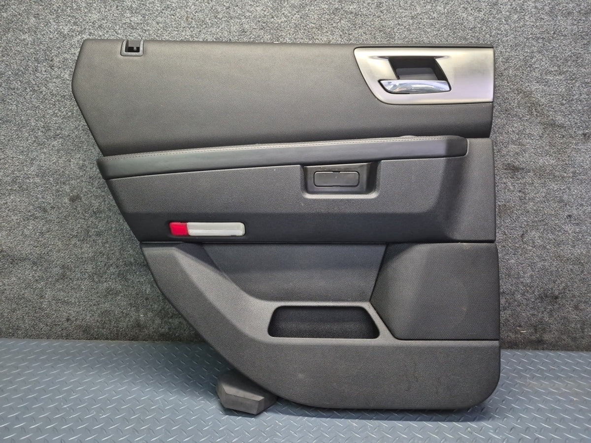 2008-2009 Hummer H2 Rear Left Right Door Interior Trim Cover Panel Black Set