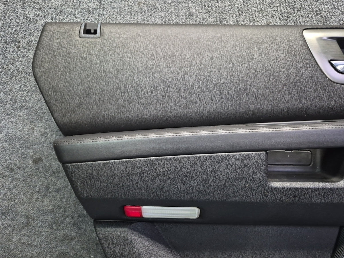 2008-2009 Hummer H2 Rear Left Right Door Interior Trim Cover Panel Black Set