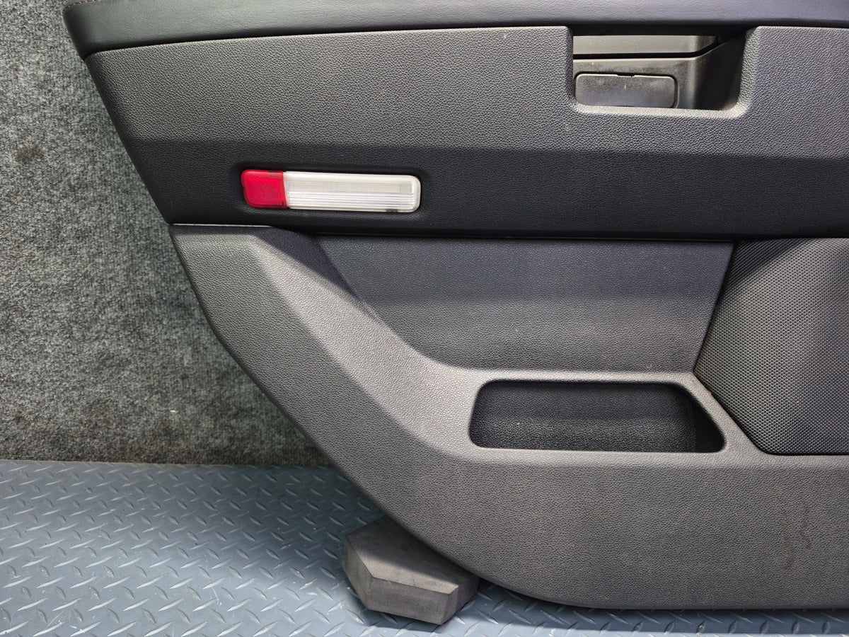 2008-2009 Hummer H2 Rear Left Right Door Interior Trim Cover Panel Black Set