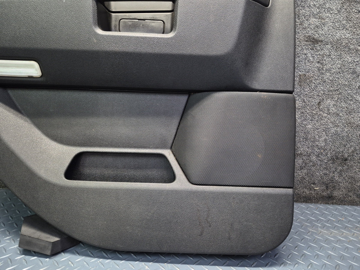 2008-2009 Hummer H2 Rear Left Right Door Interior Trim Cover Panel Black Set