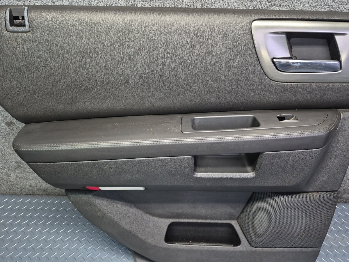 2008-2009 Hummer H2 Rear Left Right Door Interior Trim Cover Panel Black Set