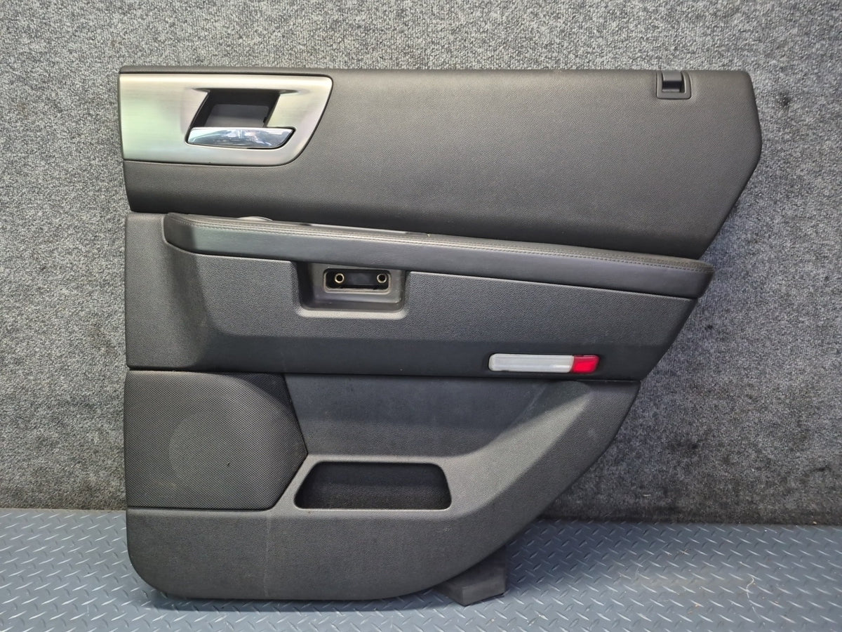 2008-2009 Hummer H2 Rear Left Right Door Interior Trim Cover Panel Black Set