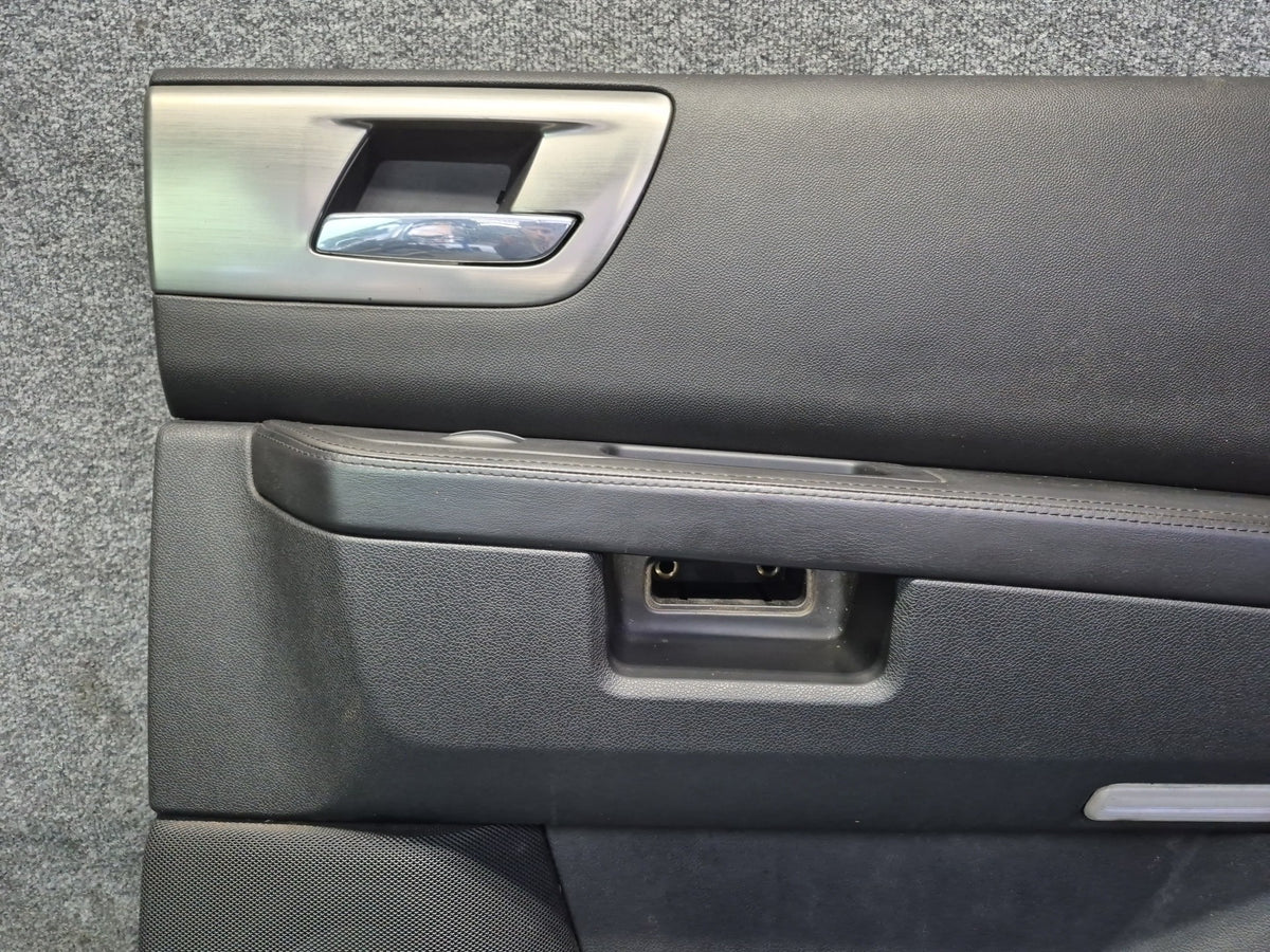 2008-2009 Hummer H2 Rear Left Right Door Interior Trim Cover Panel Black Set