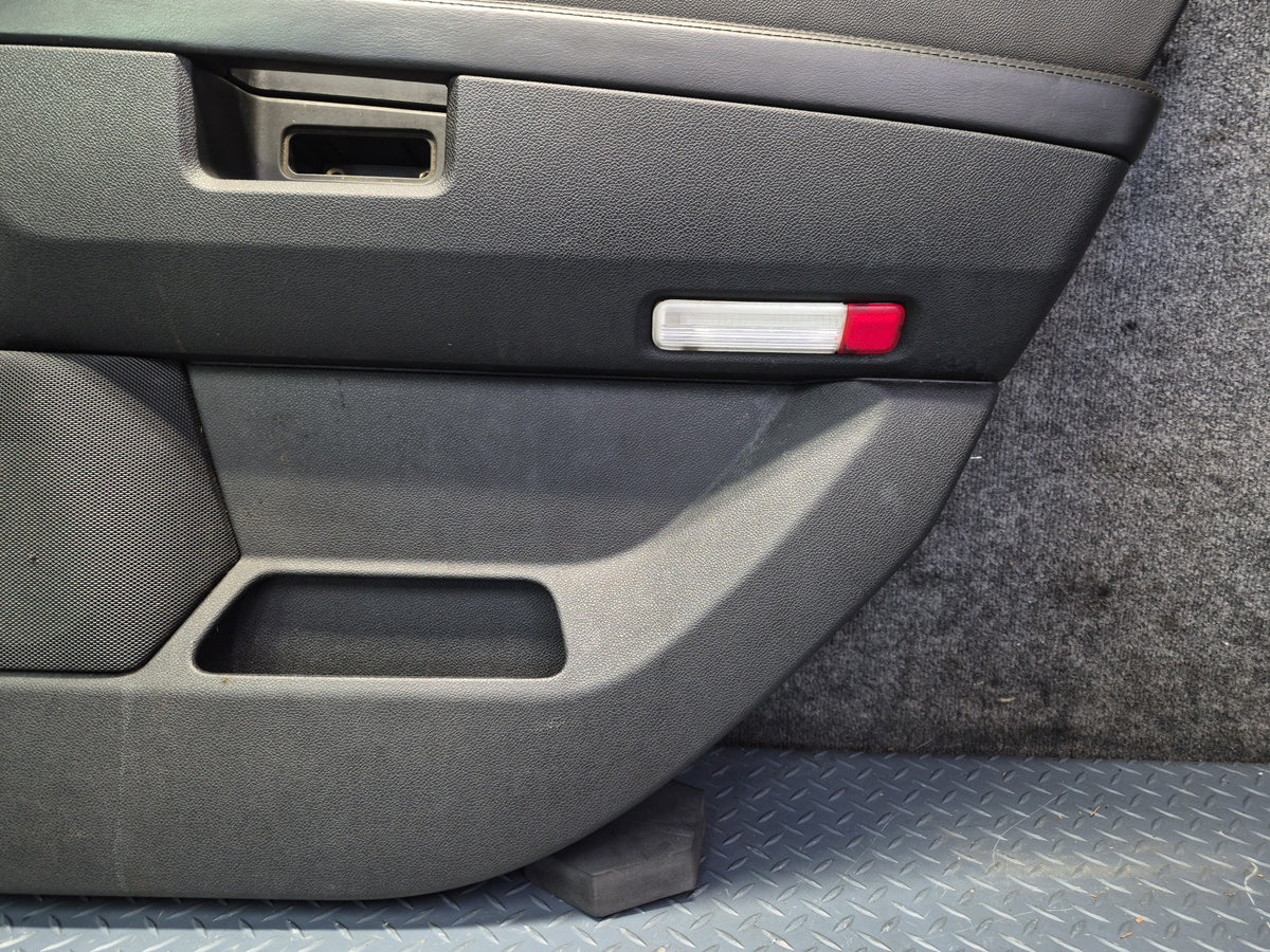 2008-2009 Hummer H2 Rear Left Right Door Interior Trim Cover Panel Black Set