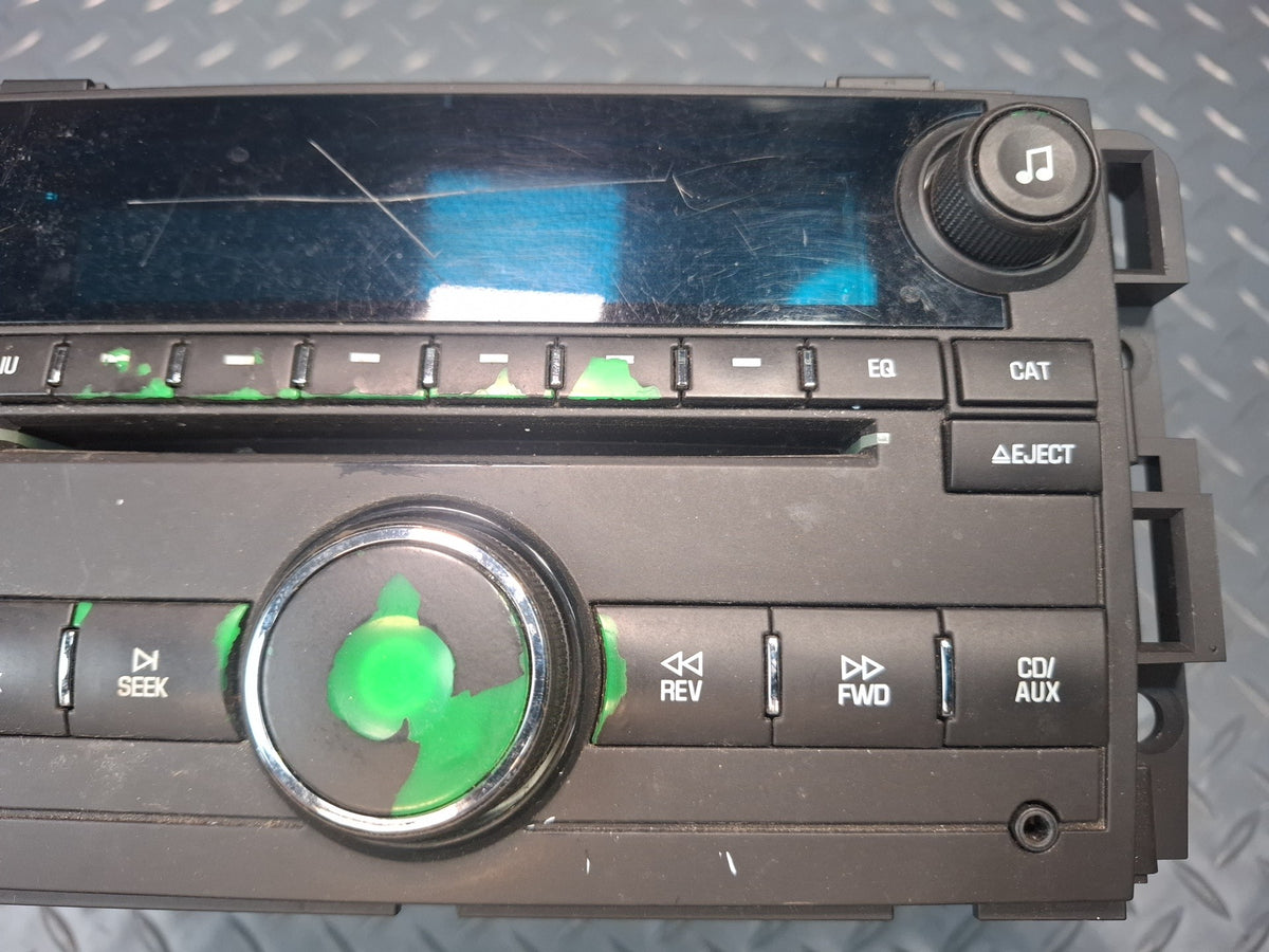 2008-2009 Hummer H2 Radio CD Player Receiver Head Unit 25799568 Damaged