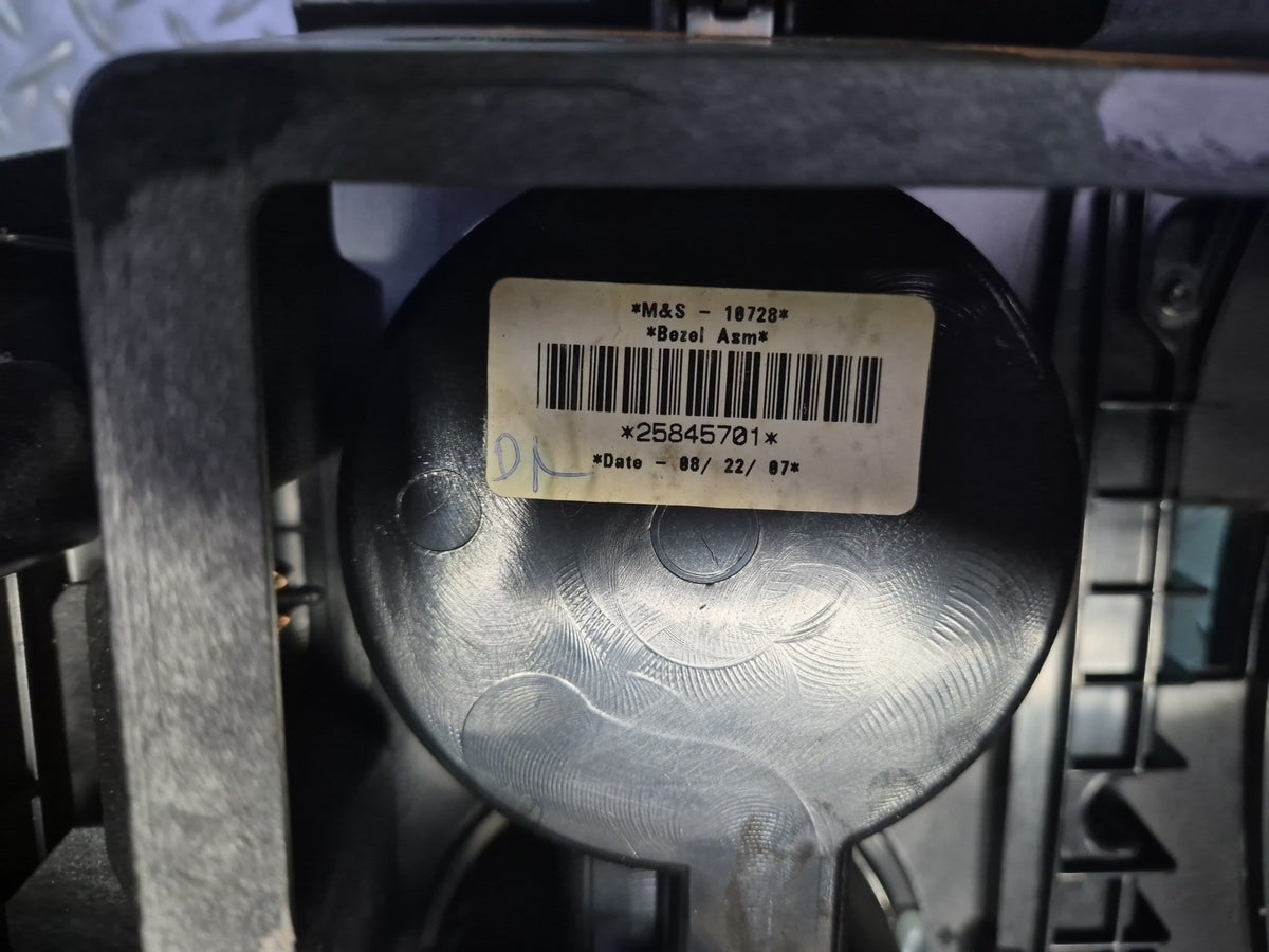2008-2009 Hummer H2 Front Center Console Shifter Trim Cover Panel Damaged