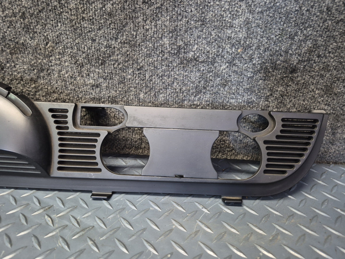 01-06 BMW E46 330Ci Convertible Rear Seat Rollover Bar Trim Cover Black OEM