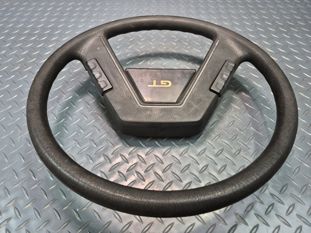 82-85 Toyota Celica GT Gt-s RA65 Steering Wheel Black w Controls OEM