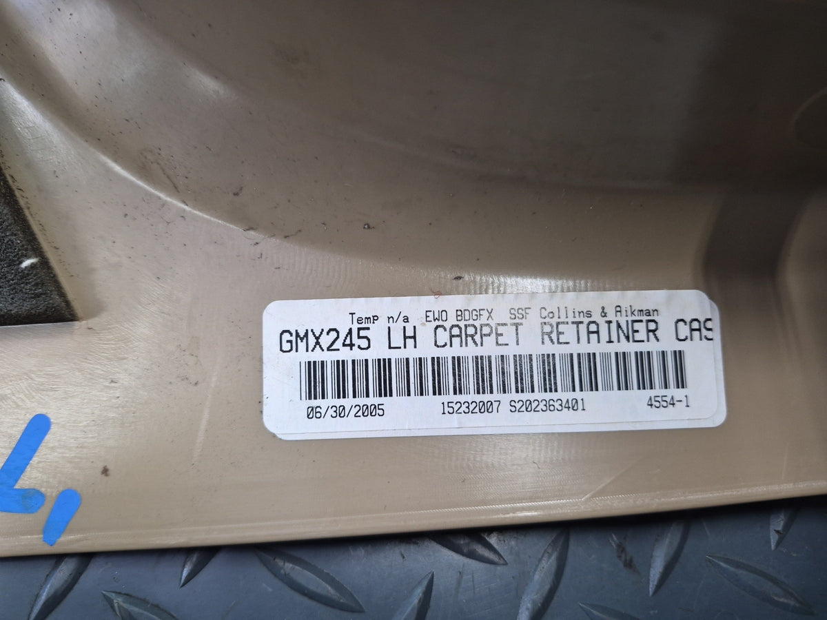 05-09 Chevrolet Corvette C6 Set of 2 Front Door Scuff Sill Plate Trim Panel OEM