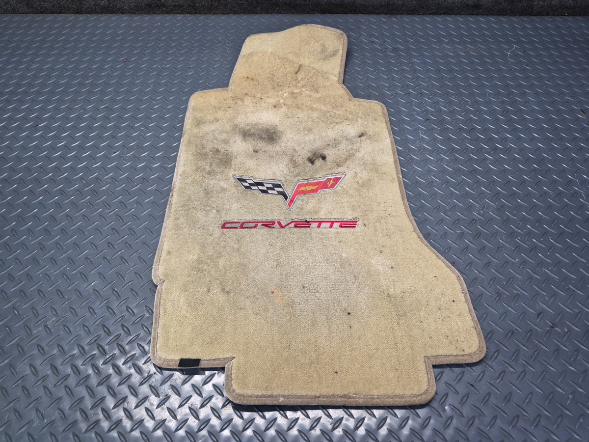 05-09 Chevrolet Corvette C6 Set of 2 Front Carpet Floor MAT OEM Damaged
