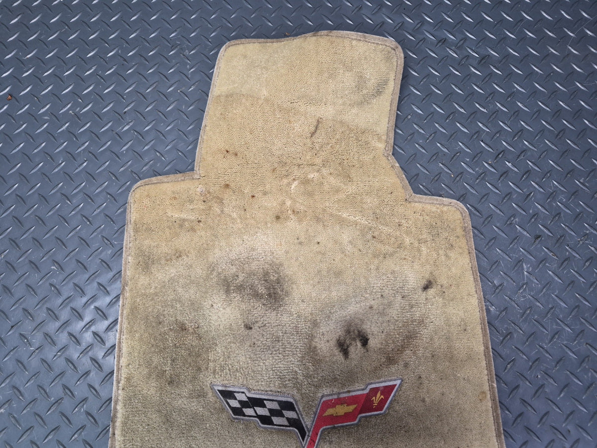 05-09 Chevrolet Corvette C6 Set of 2 Front Carpet Floor MAT OEM Damaged
