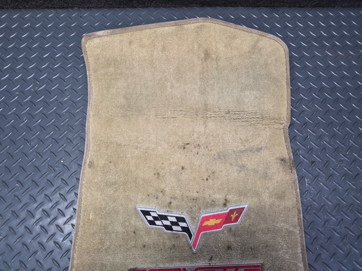 05-09 Chevrolet Corvette C6 Set of 2 Front Carpet Floor MAT OEM Damaged