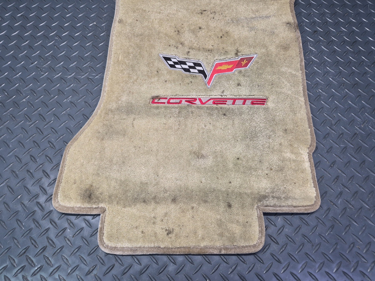 05-09 Chevrolet Corvette C6 Set of 2 Front Carpet Floor MAT OEM Damaged