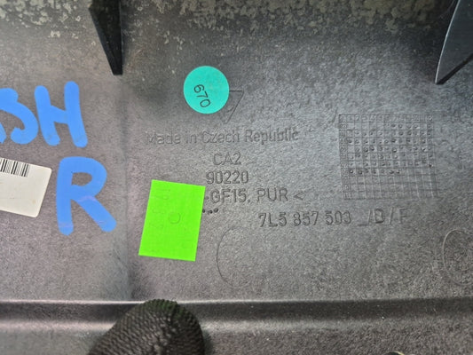 2008-2010 Porsche Cayenne 957 Dash Front Right Trim Cover Panel 7L5857503