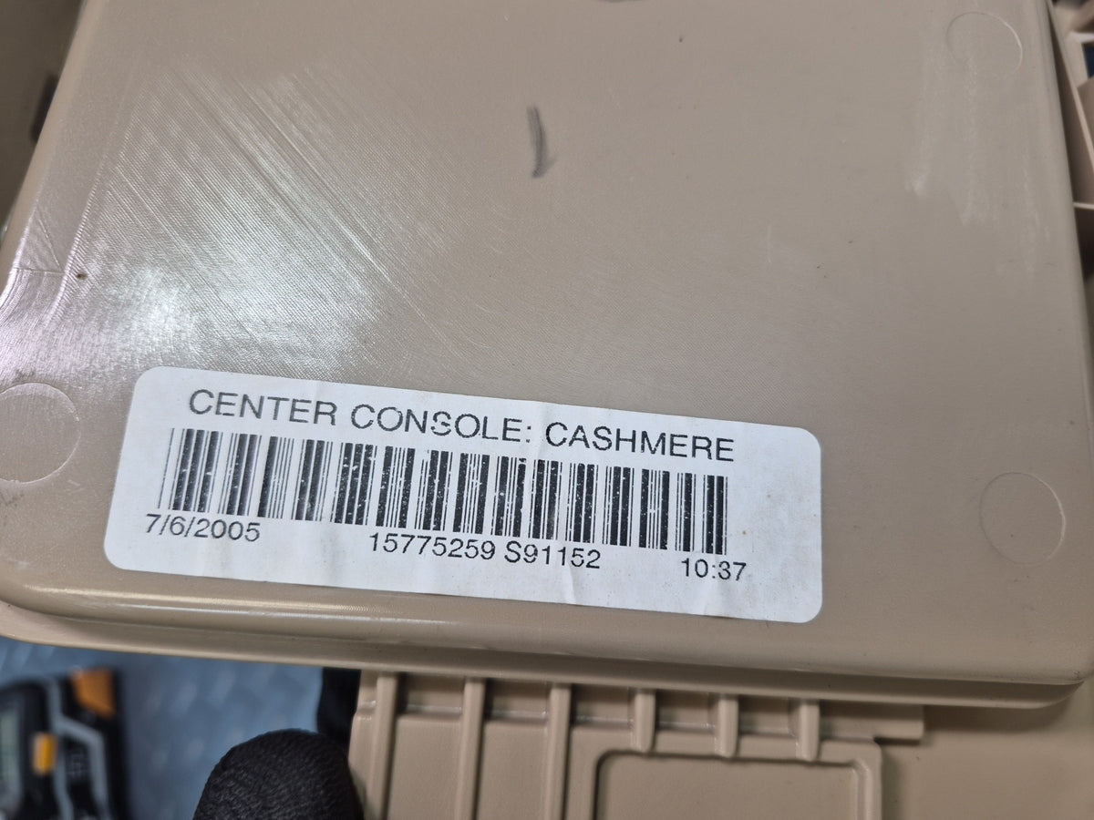 05-09 Chevrolet Corvette C6 Center Console Trim Cover Panel 15775259 OEM