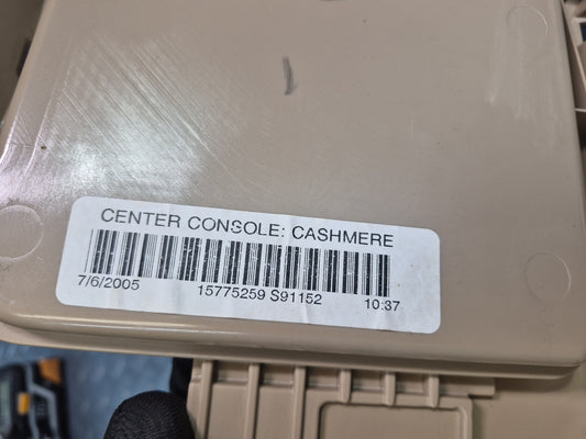 05-09 Chevrolet Corvette C6 Center Console Trim Cover Panel 15775259 OEM