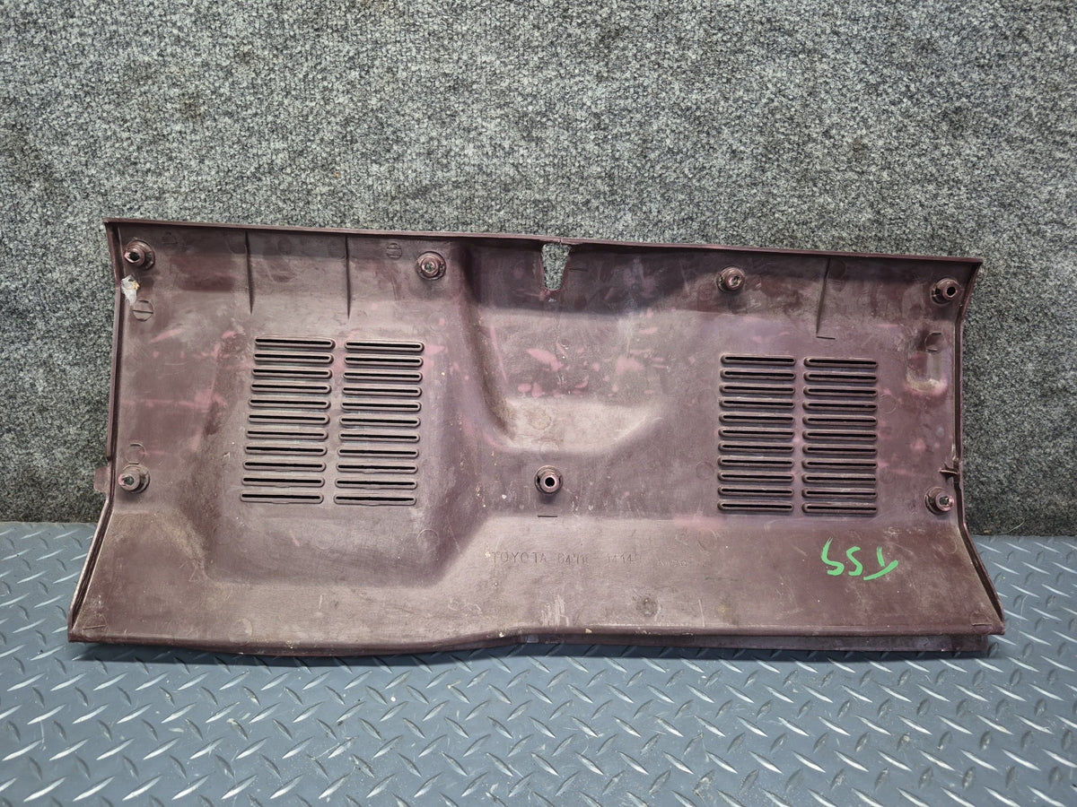 86-92 Toyota Supra MA70L Rear Trunk Hatch Trim Cover Panel Maroon OEM