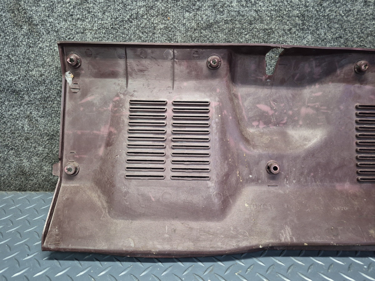 86-92 Toyota Supra MA70L Rear Trunk Hatch Trim Cover Panel Maroon OEM