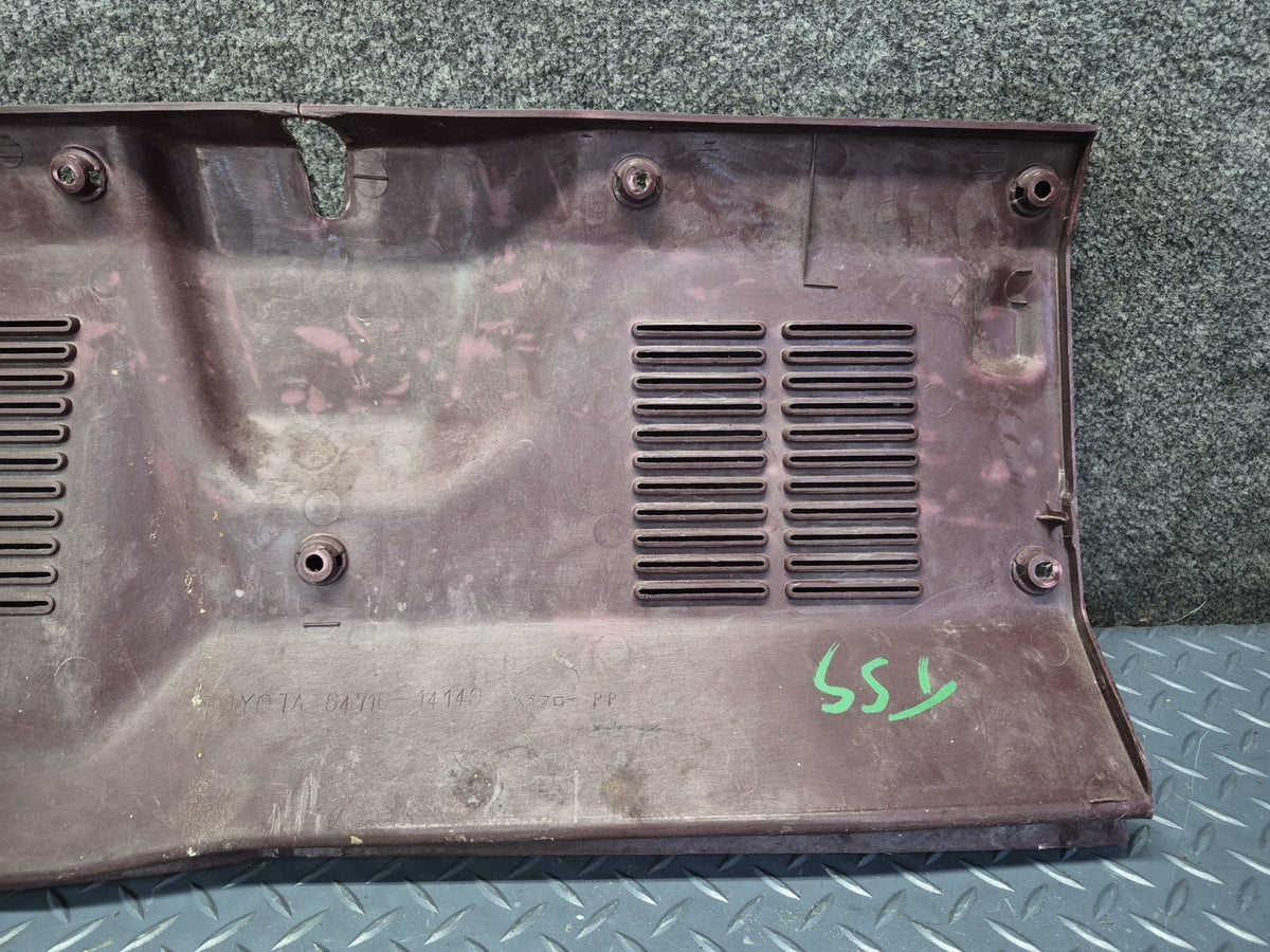 86-92 Toyota Supra MA70L Rear Trunk Hatch Trim Cover Panel Maroon OEM