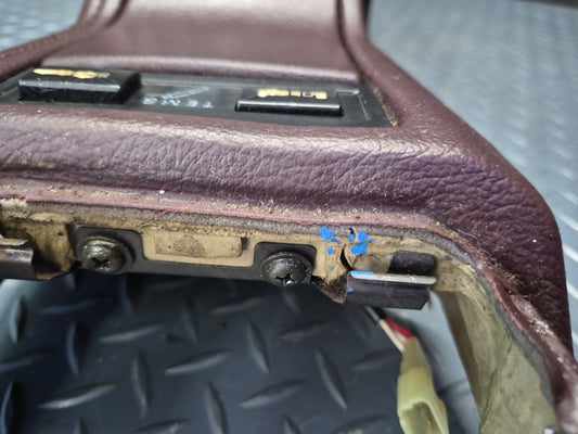 86-89 Toyota Supra MA71 Center Console Trim Cover Panel w Switch Damaged