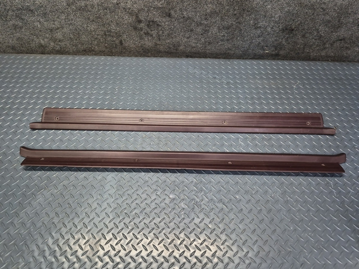 86-92 Toyota Supra MA71 MK3 Set of 2 Left & Right Door Scuff Sill Plate Trim OEM
