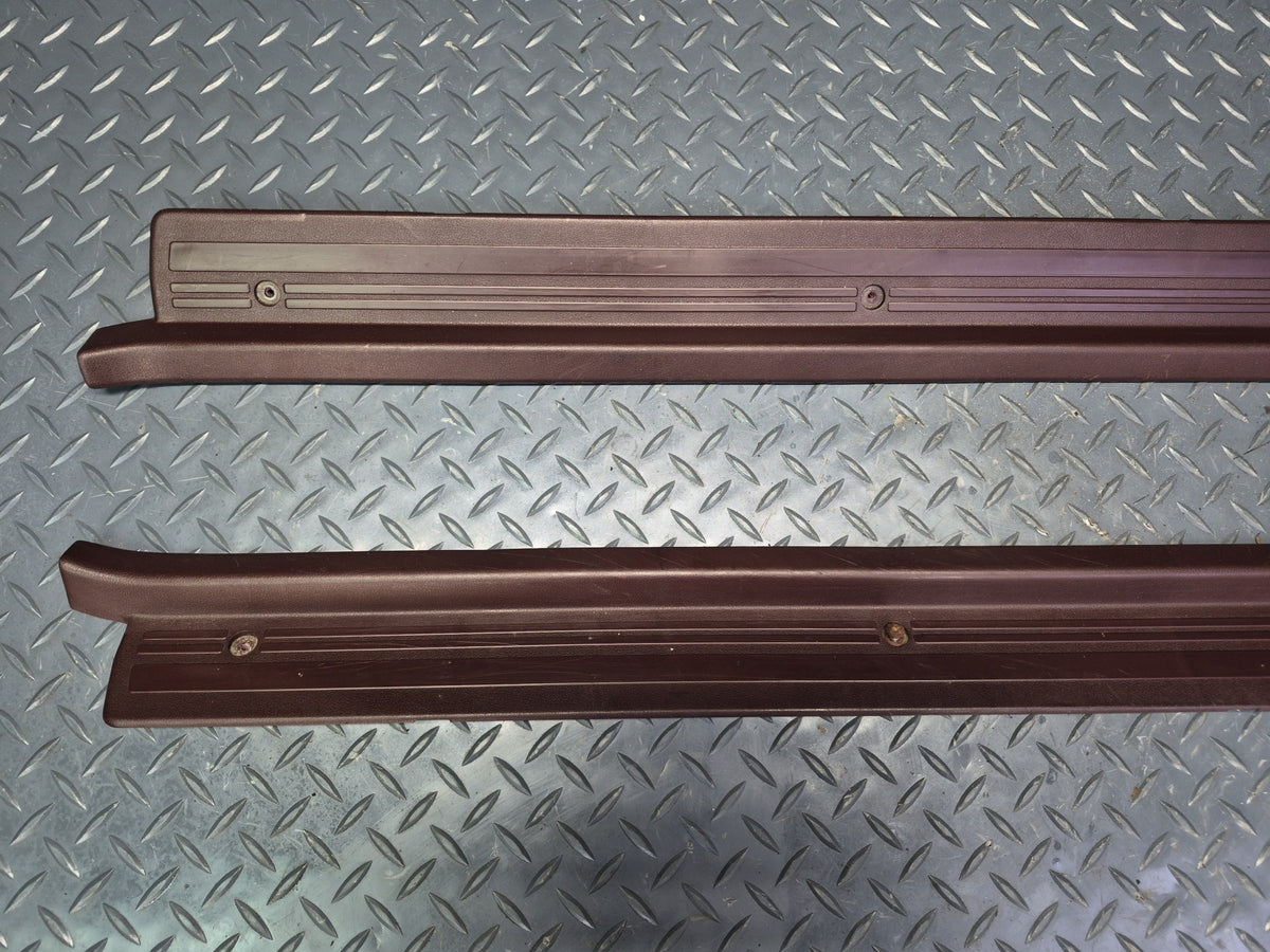 86-92 Toyota Supra MA71 MK3 Set of 2 Left & Right Door Scuff Sill Plate Trim OEM