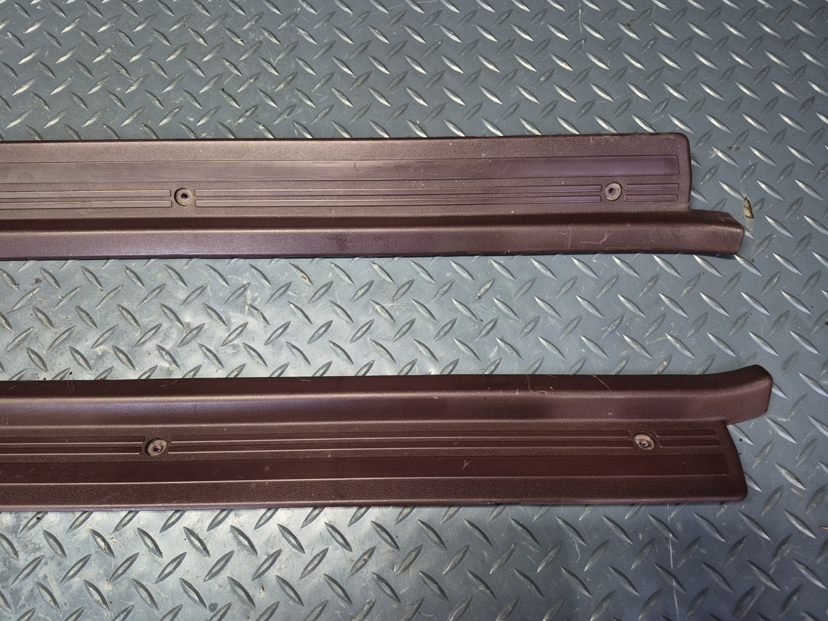 86-92 Toyota Supra MA71 MK3 Set of 2 Left & Right Door Scuff Sill Plate Trim OEM