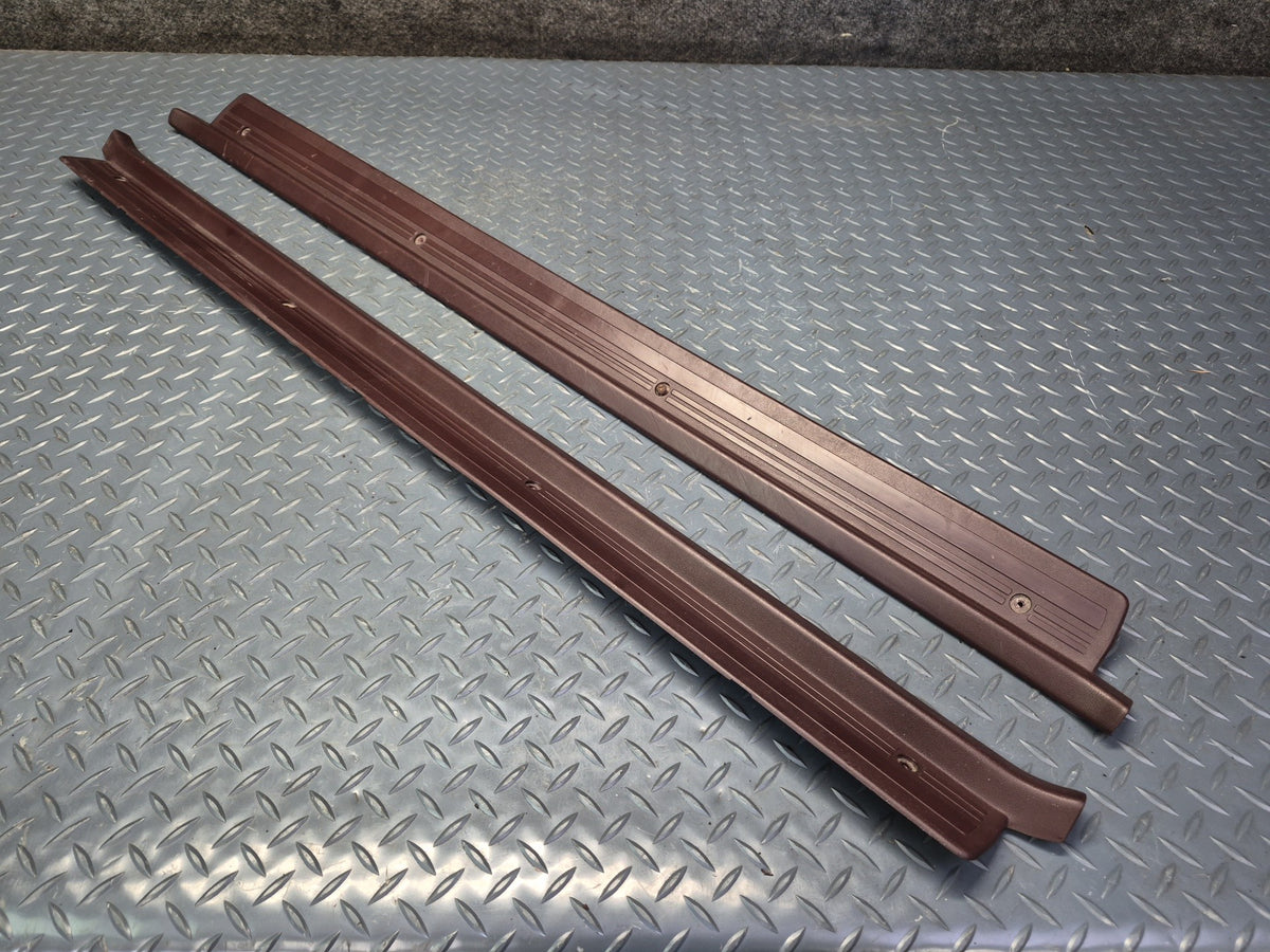 86-92 Toyota Supra MA71 MK3 Set of 2 Left & Right Door Scuff Sill Plate Trim OEM