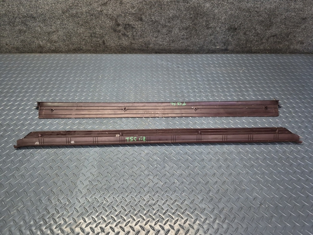 86-92 Toyota Supra MA71 MK3 Set of 2 Left & Right Door Scuff Sill Plate Trim OEM
