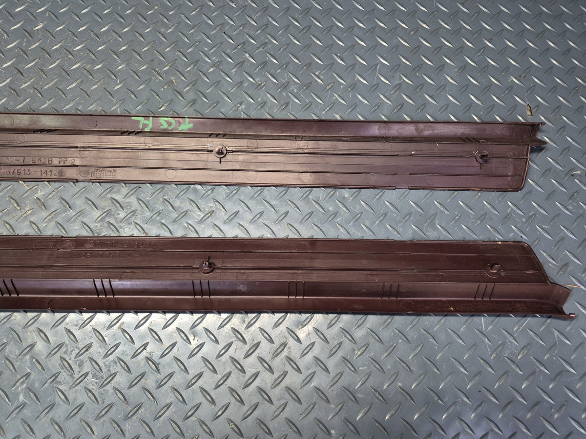86-92 Toyota Supra MA71 MK3 Set of 2 Left & Right Door Scuff Sill Plate Trim OEM